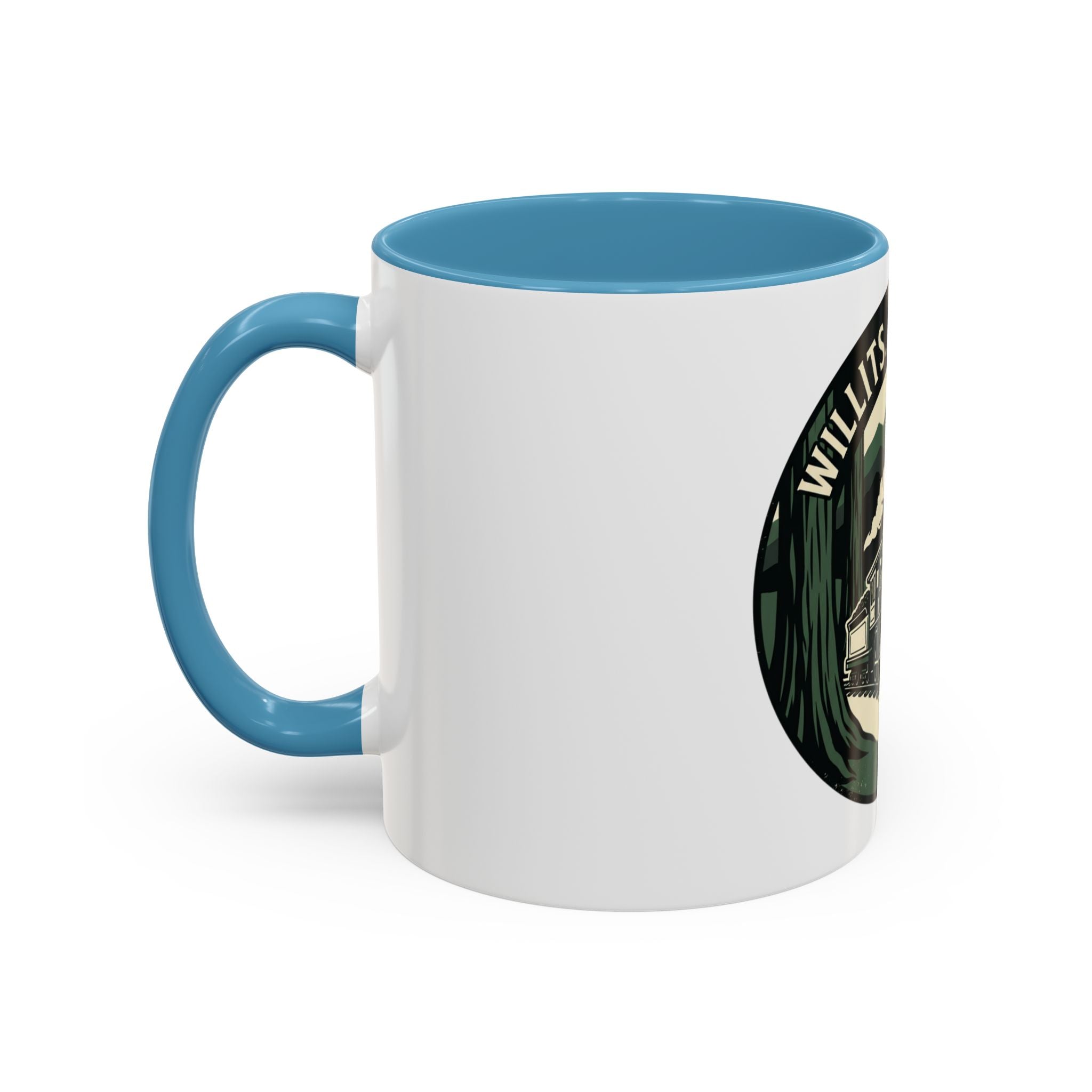 Willits, California Train Retro Accent Coffee Mug (11oz, 15oz)