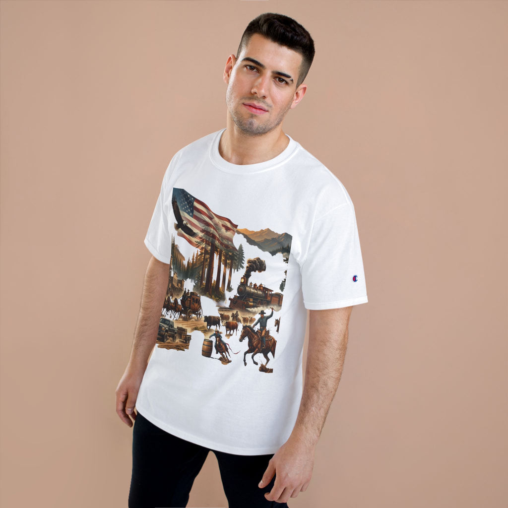 Champion T-Shirt — Vintage Willits Americana Graphic Tee