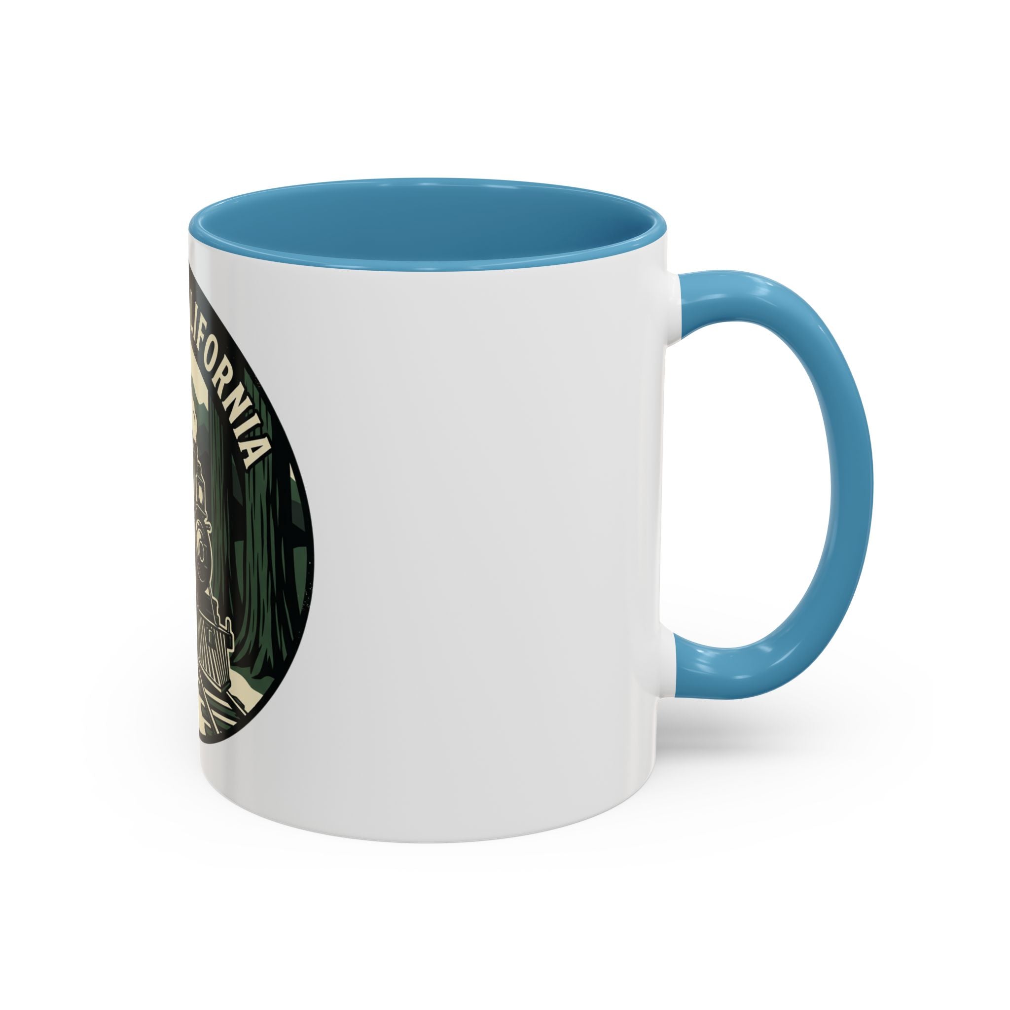 Willits, California Train Retro Accent Coffee Mug (11oz, 15oz)