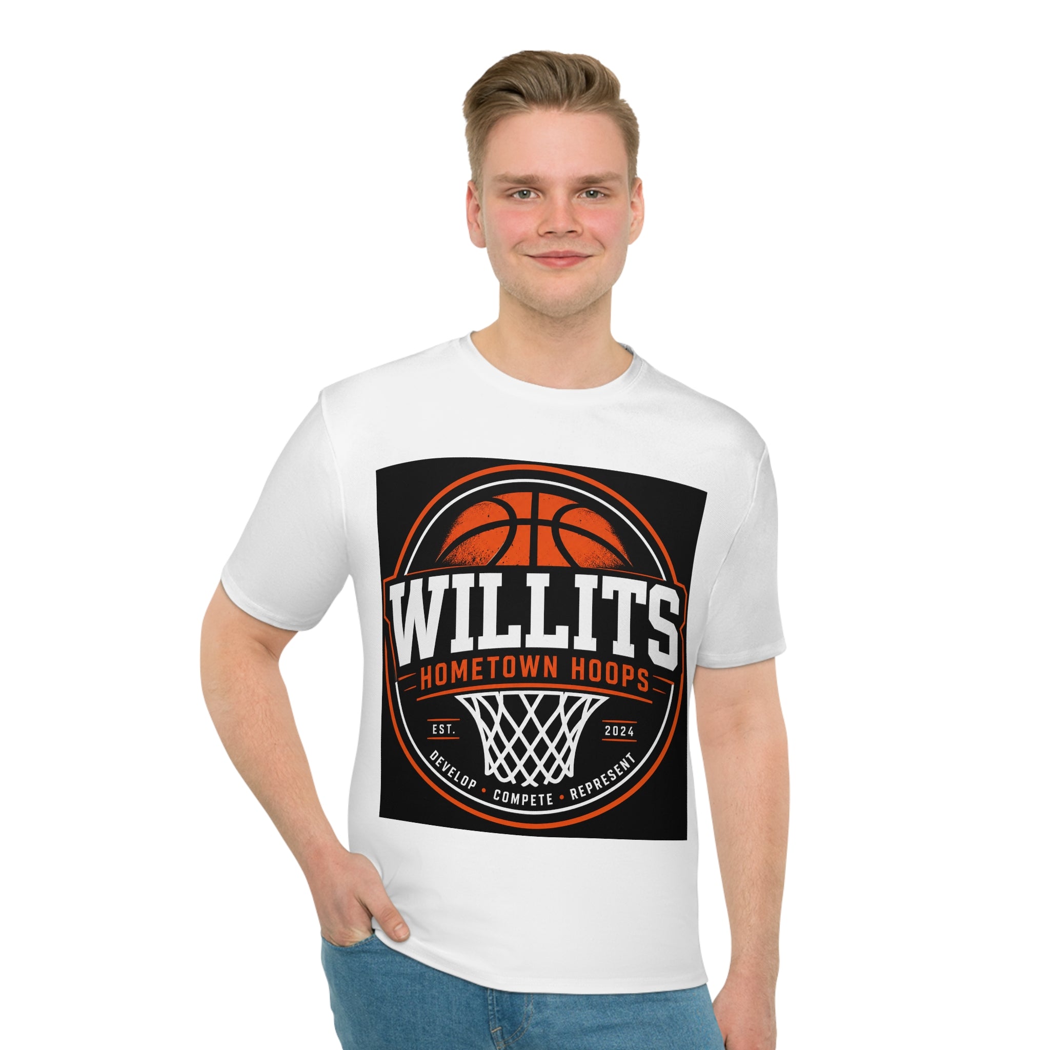 Willits Hometown Hoops Basketball T-Shirt