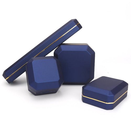 High end LED light jewelry box, illuminated proposal ring box, jewelry