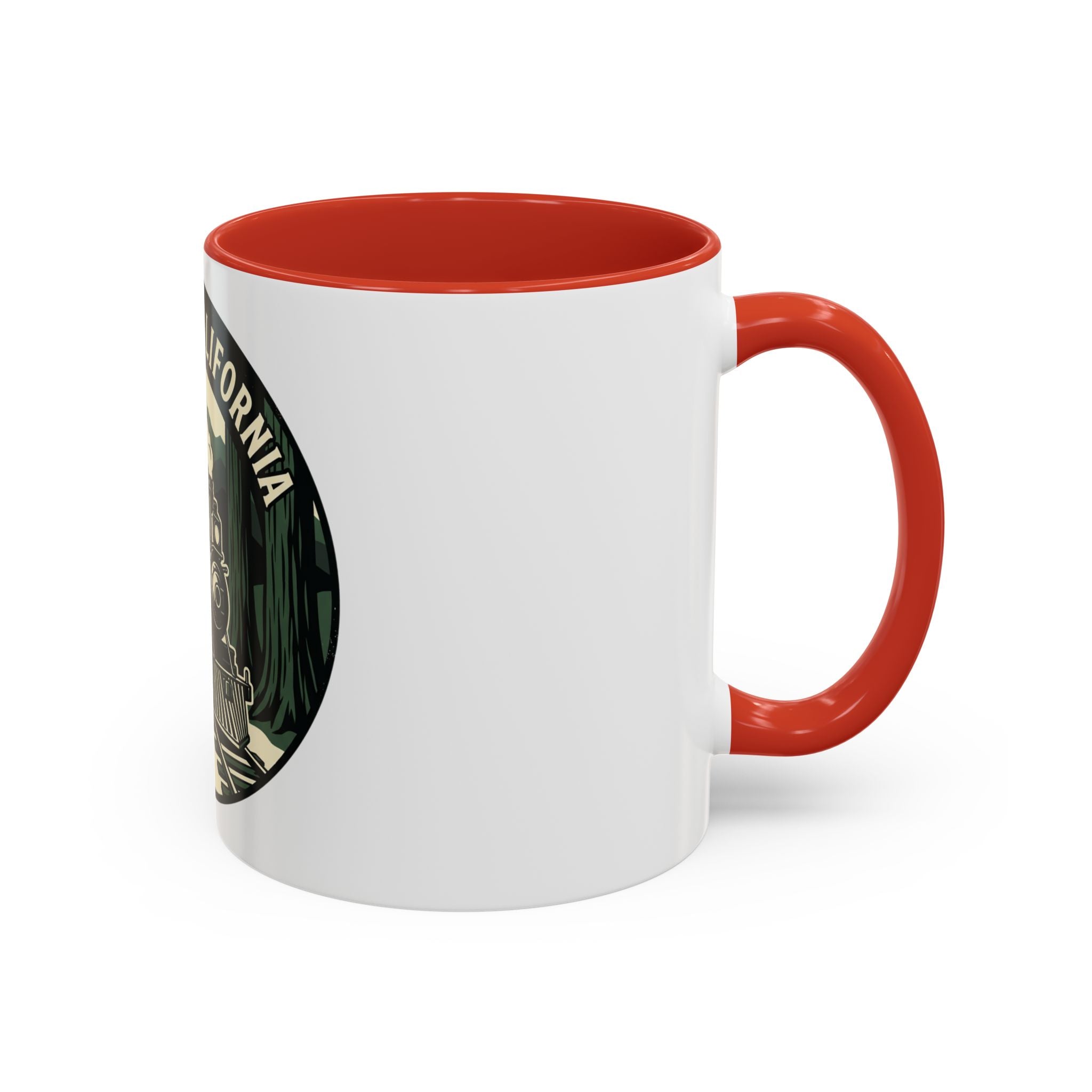 Willits, California Train Retro Accent Coffee Mug (11oz, 15oz)