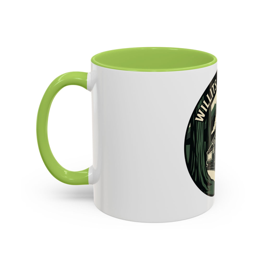 Willits, California Train Retro Accent Coffee Mug (11oz, 15oz)