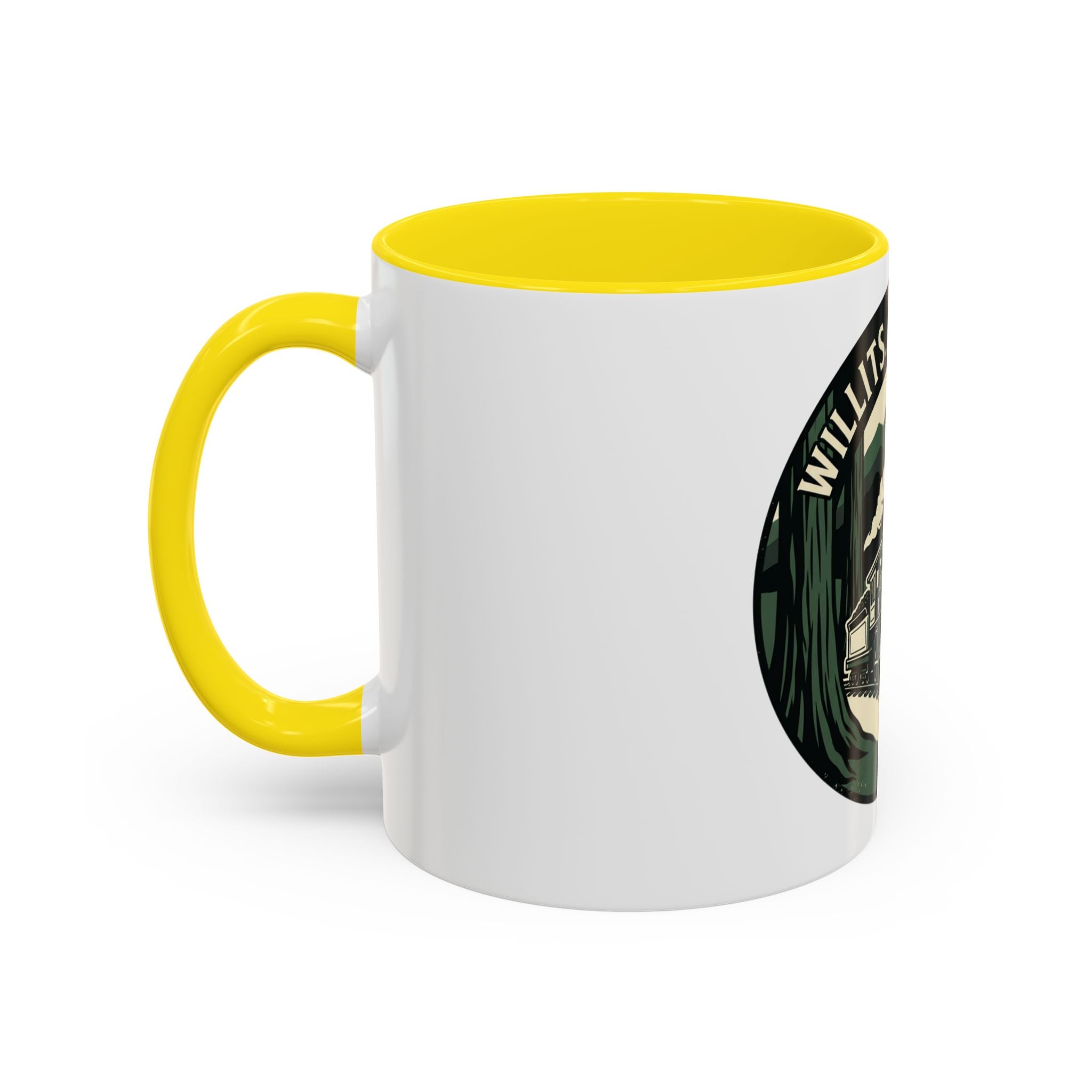 Willits, California Train Retro Accent Coffee Mug (11oz, 15oz)