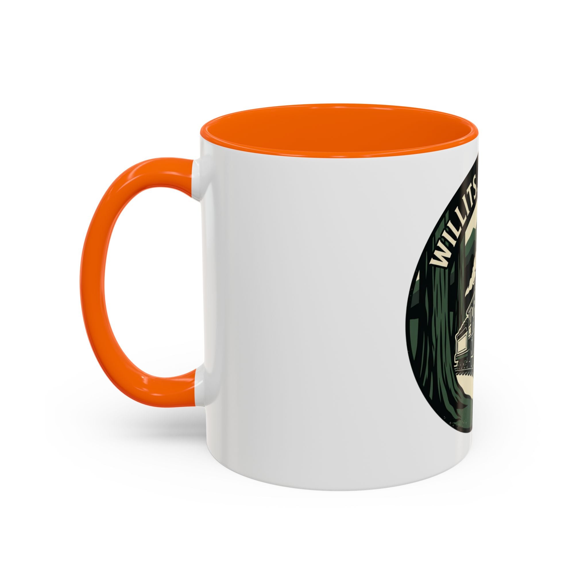 Willits, California Train Retro Accent Coffee Mug (11oz, 15oz)
