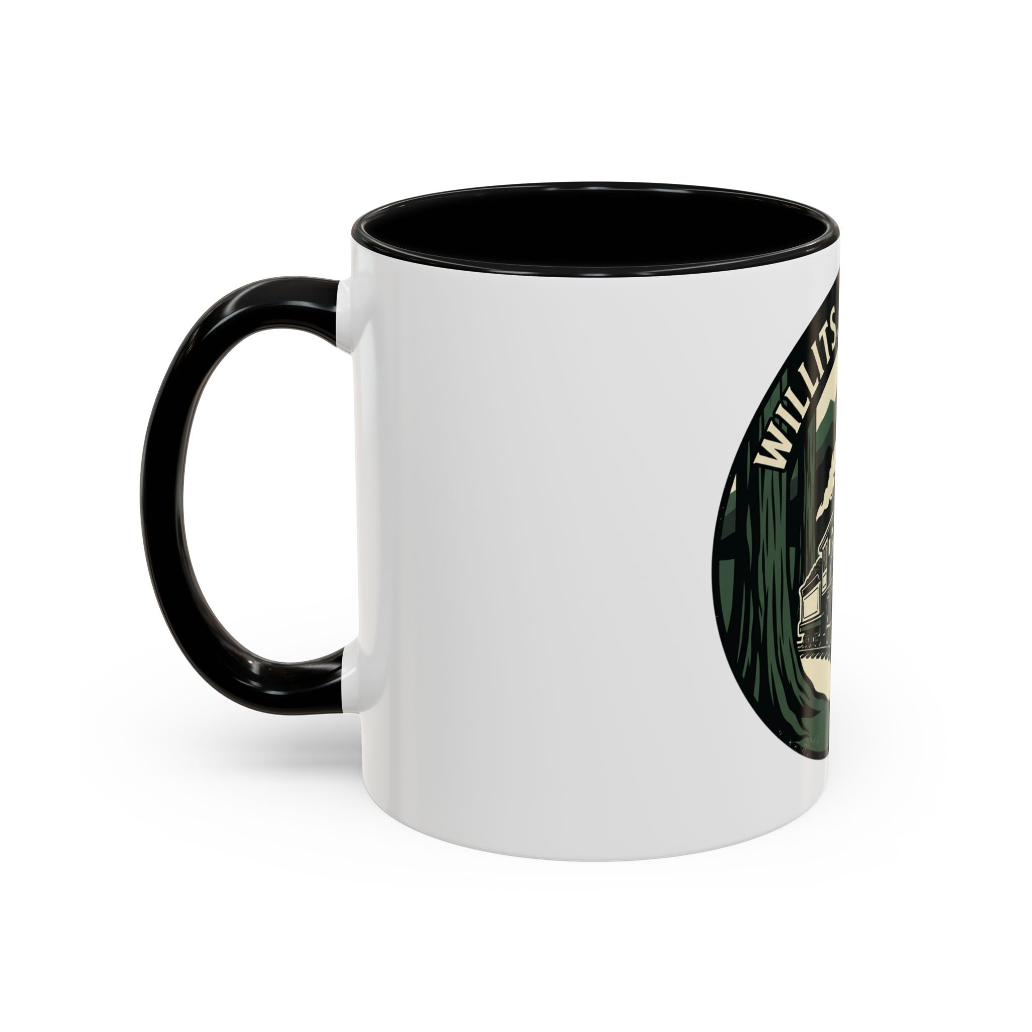 Willits, California Train Retro Accent Coffee Mug (11oz, 15oz)